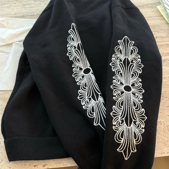 Chrome Hearts Black Sweater with White Embroidery - Picture 1 of 5